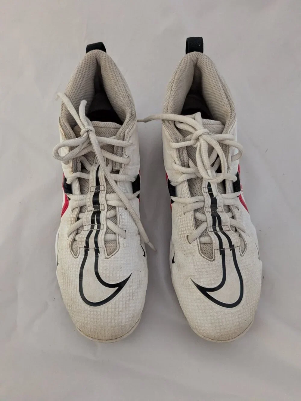 Nike Alpha Menace Shark Mens Black Football Cleats Size 8.5